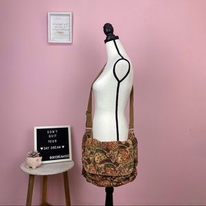 Fossil Boho Floral  Crossbody Bag